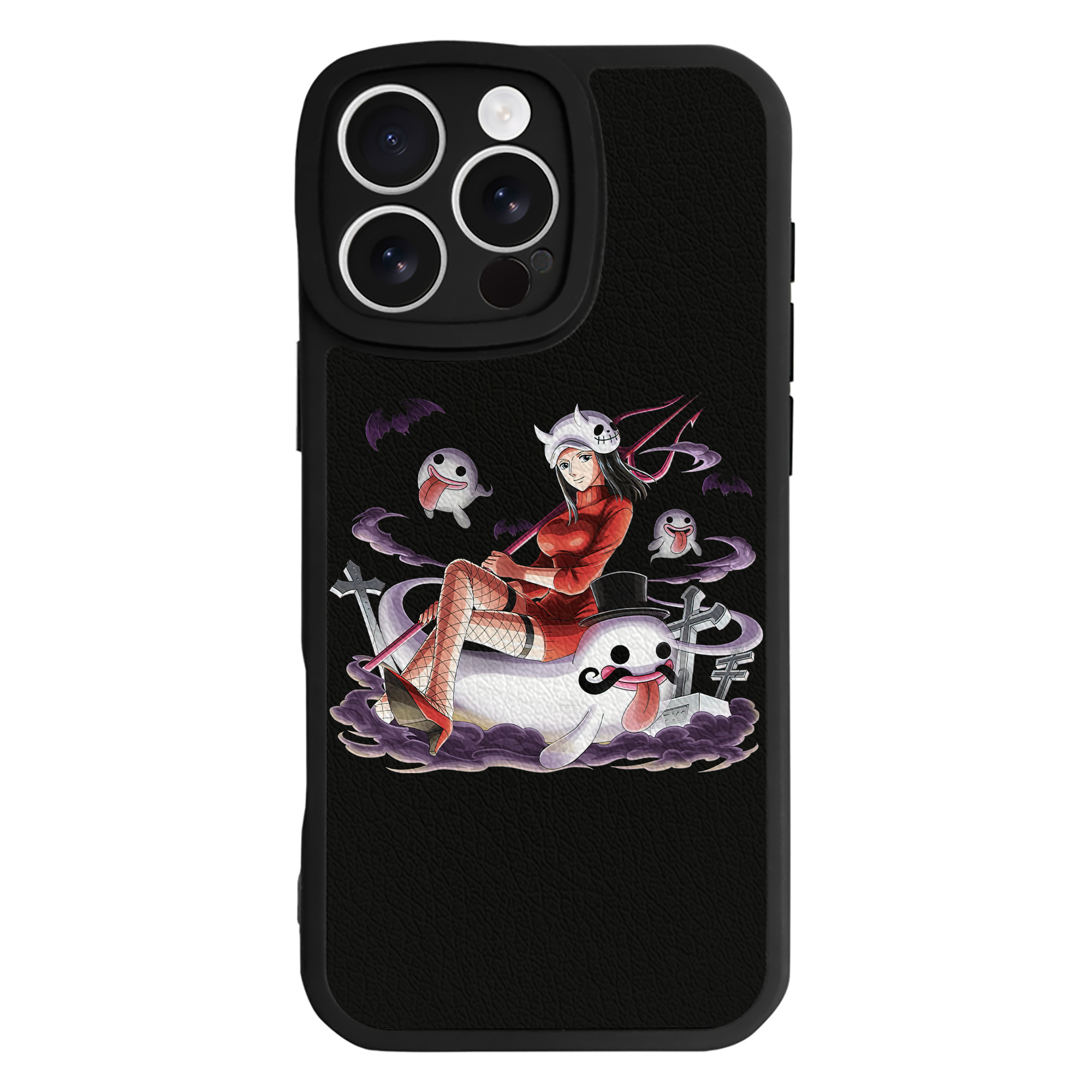 （画像用） ワンピース ニコ・ロビン ONE PIECE Nico Robin 【iPhone 16シリーズ対応】シリコンスマホケース（レザー調） 材質：シリコン